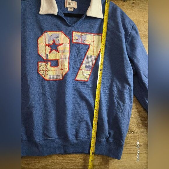 BDG High Waist Blue and White Striped Shorts - Picture 6 of 7